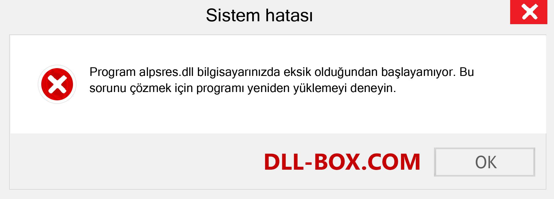 alpsres.dll dosyası eksik mi? Windows 7, 8, 10 için İndirin - Windows'ta alpsres dll Eksik Hatasını Düzeltin, fotoğraflar, resimler